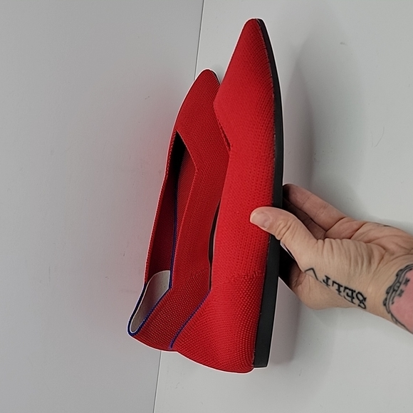 Rothy's Shoes - Rothy's (dupes) | The Point Flats | chili red shoes | WMS 9